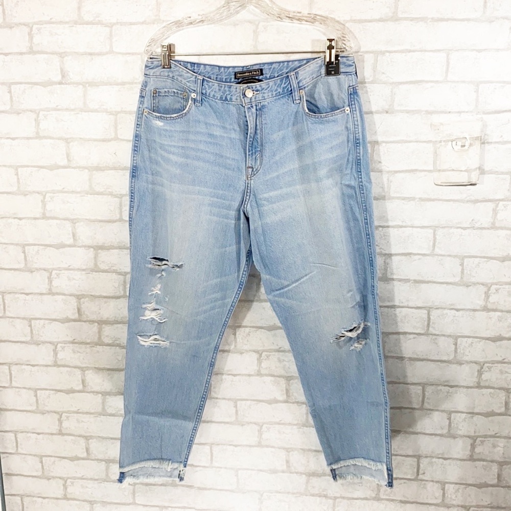 Abercrombie & Fitch nature collection high-rise girlfriend jeans size 32x27